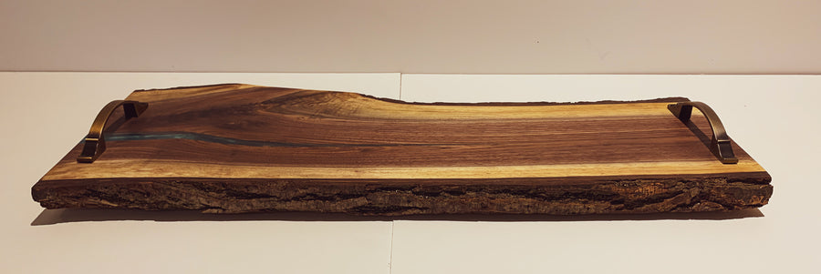 Live Edge Charcuterie Board with Resin Inlay