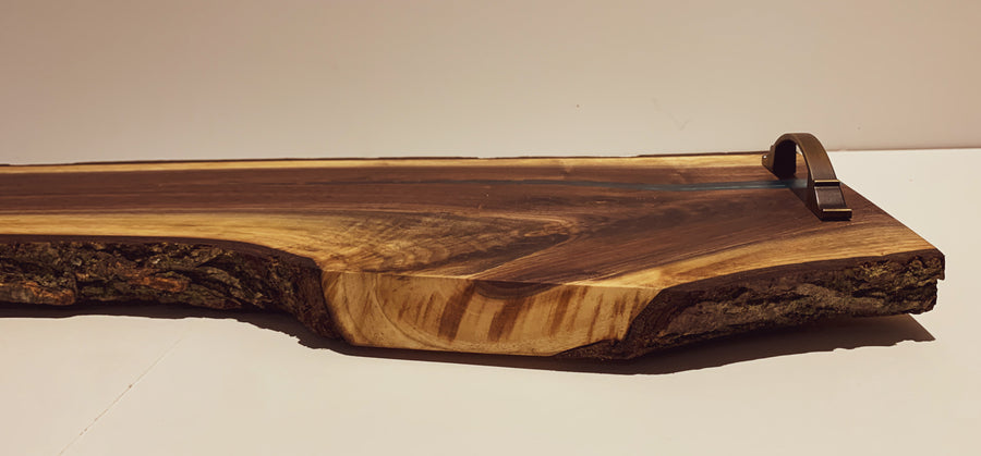 Live Edge Charcuterie Board with Resin Inlay